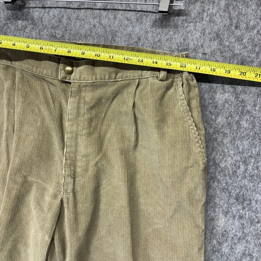 Vintage LL Bean Pathfinder‎ Corduroy Pants Men's 34 x 29 Tan Preppy Academia
